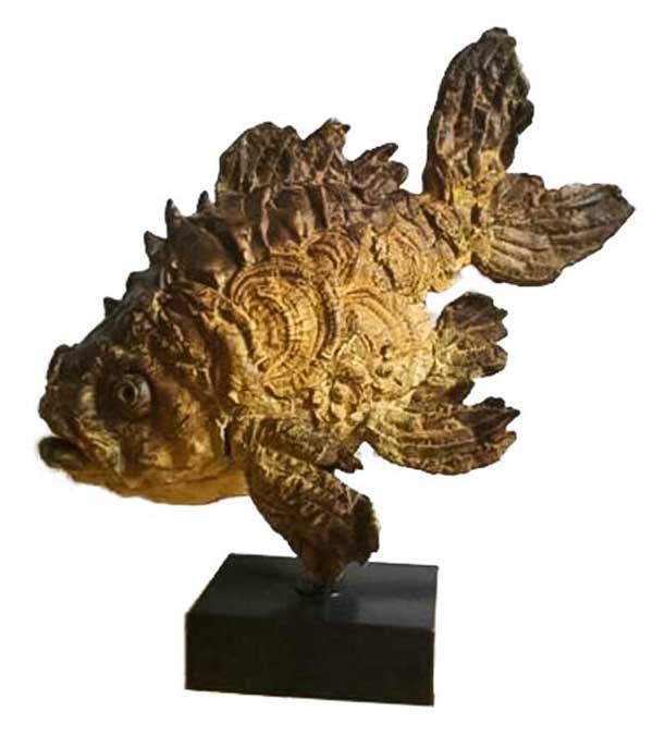 Pieter Vanden Daele Bronze Fisch „Valerius“ in Wetzlar